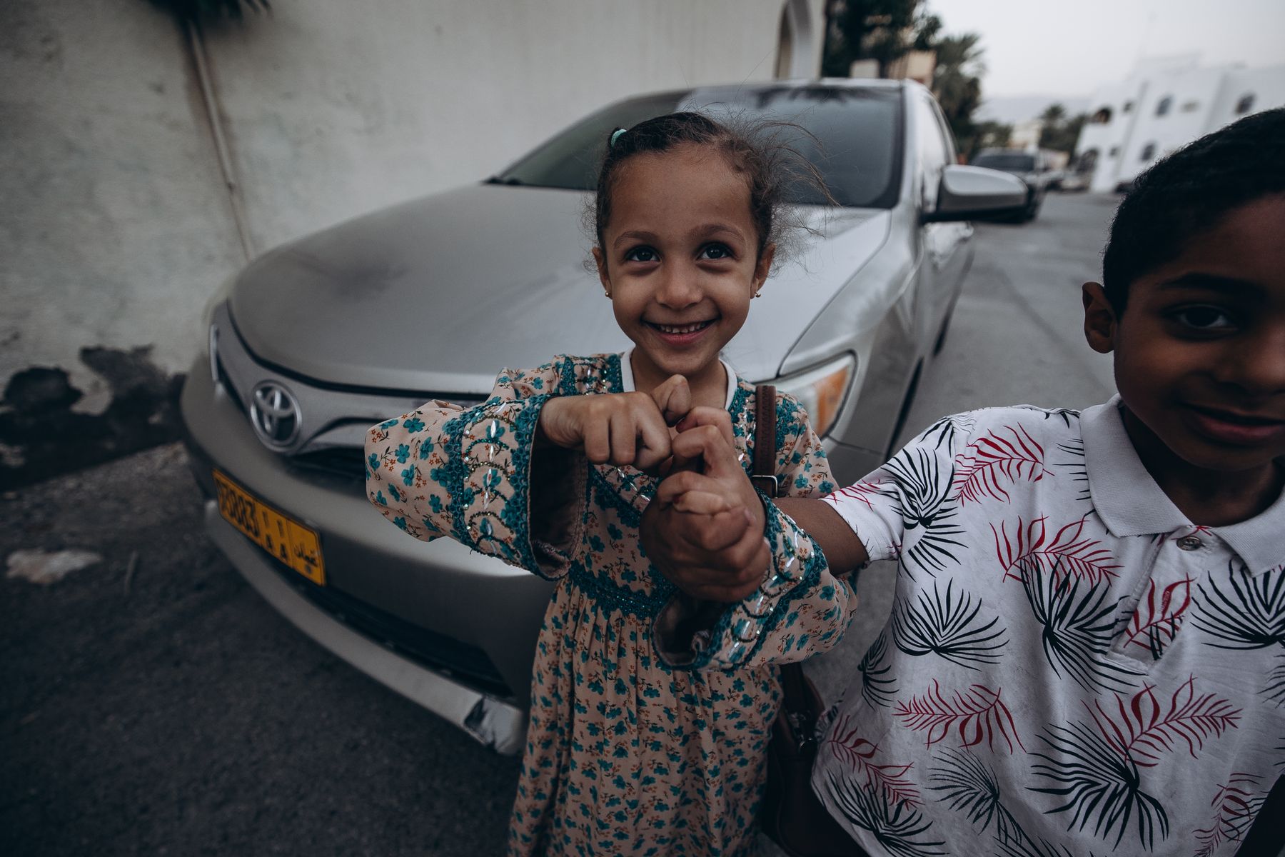 A smiling girl