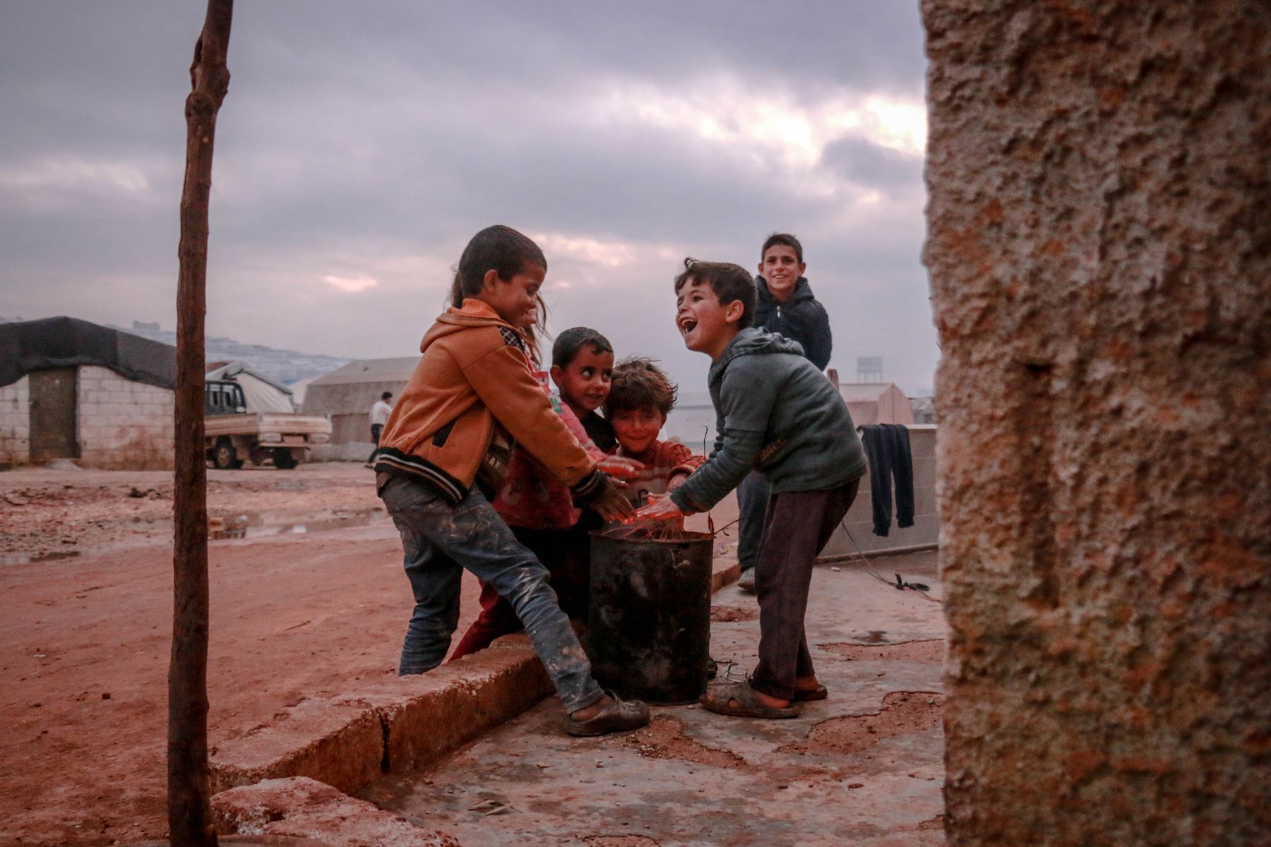 Children playing outside